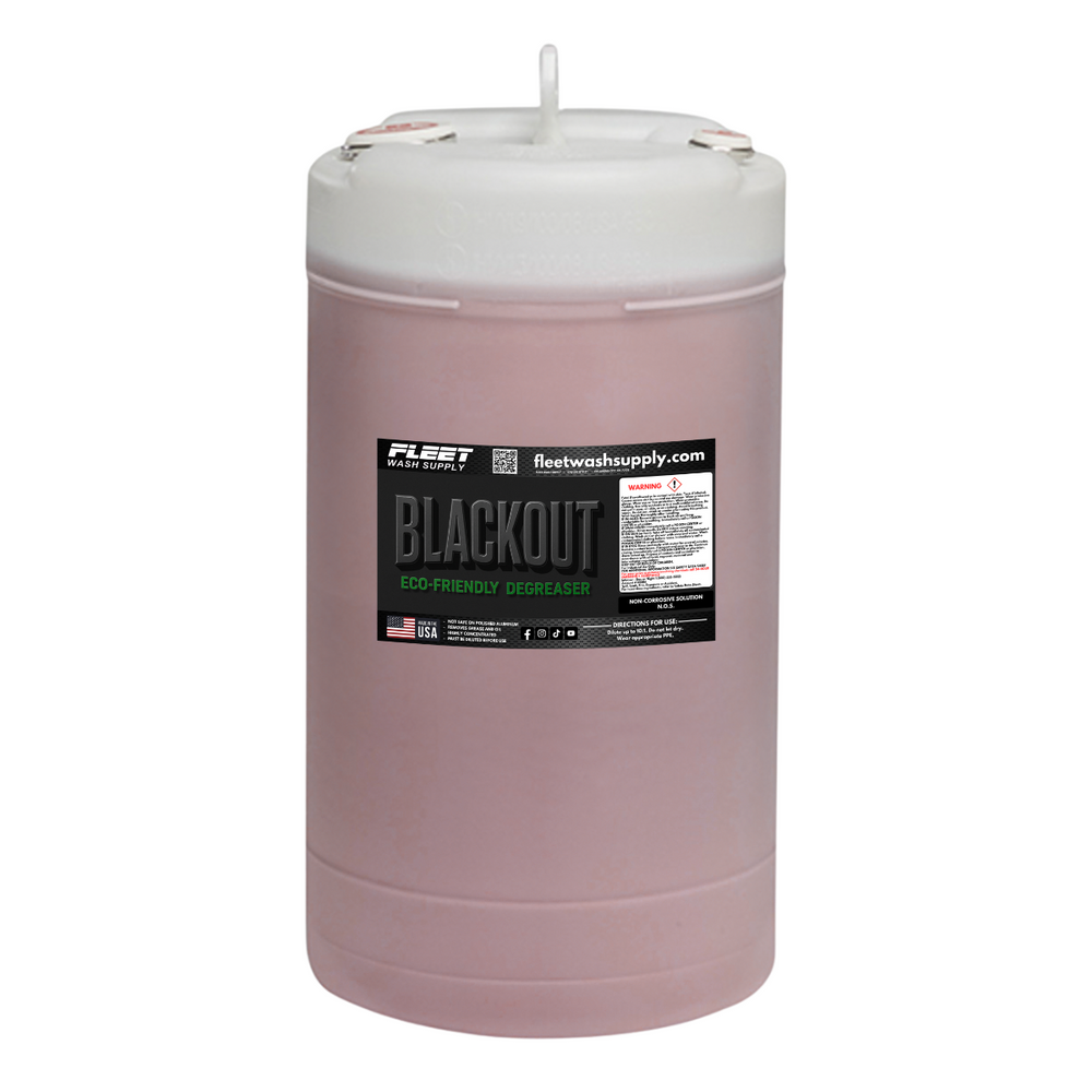 Industrial-strength blackout degreaser, 15 gallons